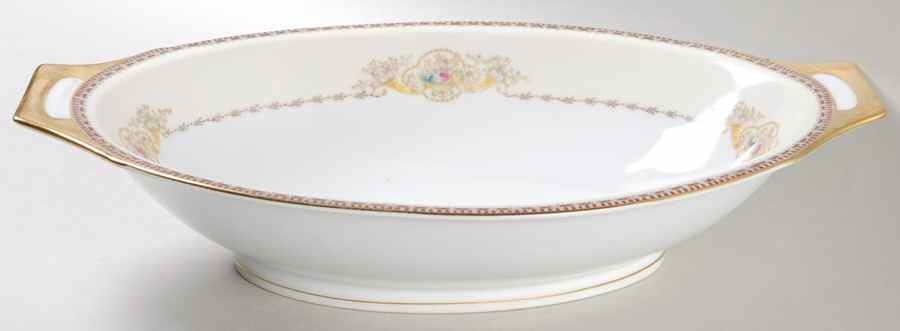 V1981 11" Oval Vegetable Bowl by Meito-1