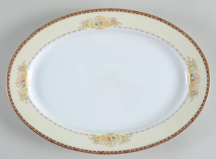 V1981 12" Oval Serving Platter by Meito-1