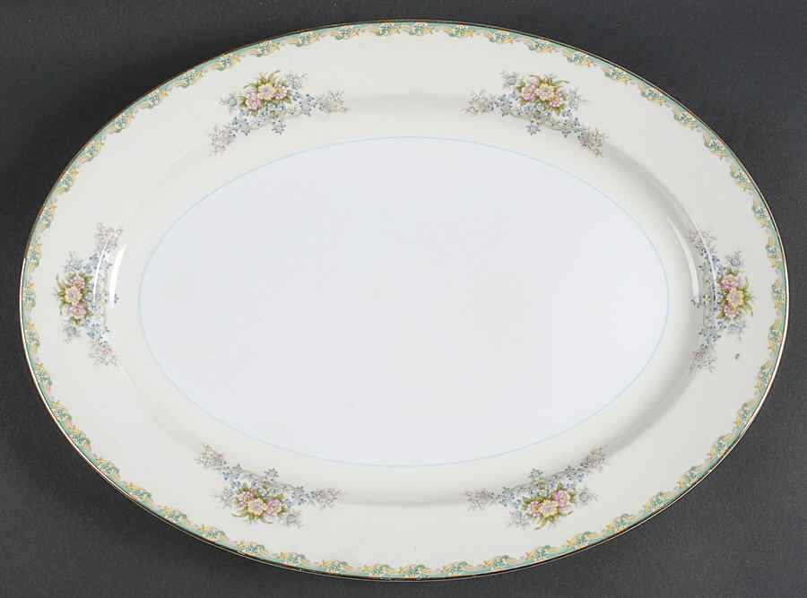 V2009 16" Oval Serving Platter by Meito-1