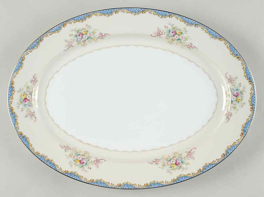 V2032A 14" Oval Serving Platter by Meito-1