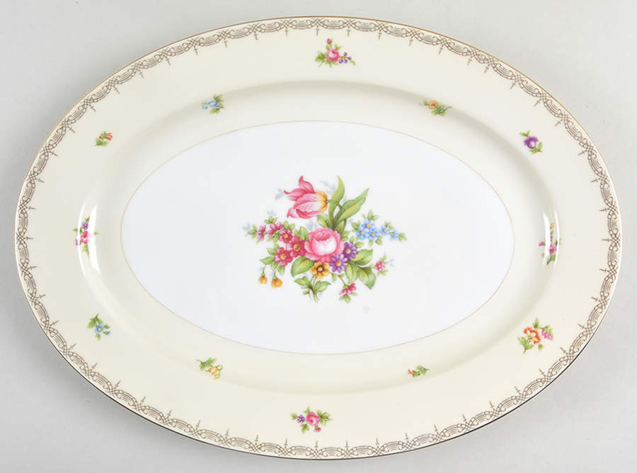 V2070 14" Oval Serving Platter by Meito-1