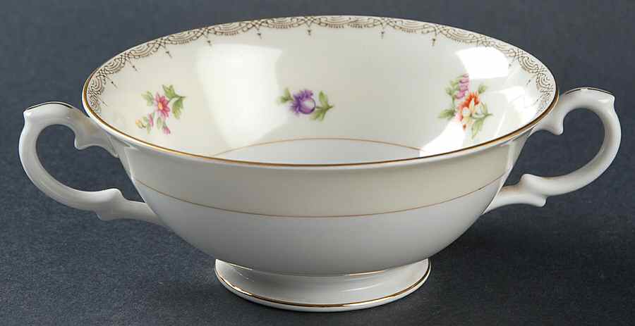 V2070 Footed Cream Soup Bowl by Meito-1