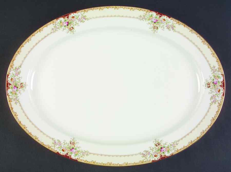 V2156 16" Oval Serving Platter by Meito-1