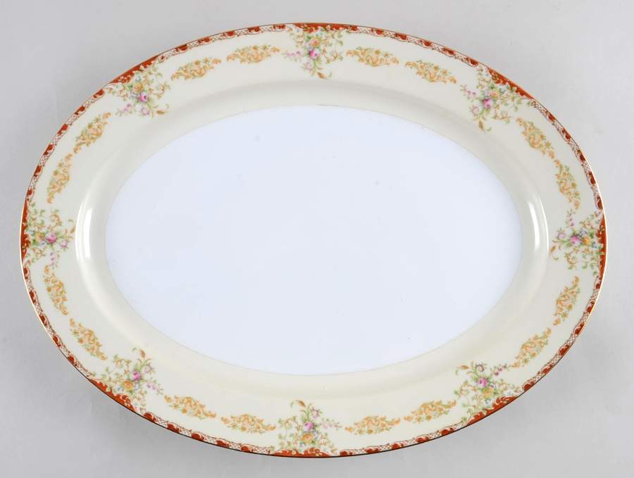 V2163 16" Oval Serving Platter by Meito-1