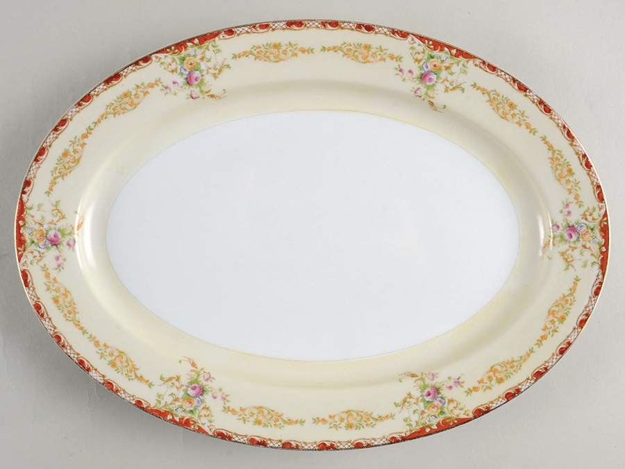 V2163 12" Oval Serving Platter by Meito-1