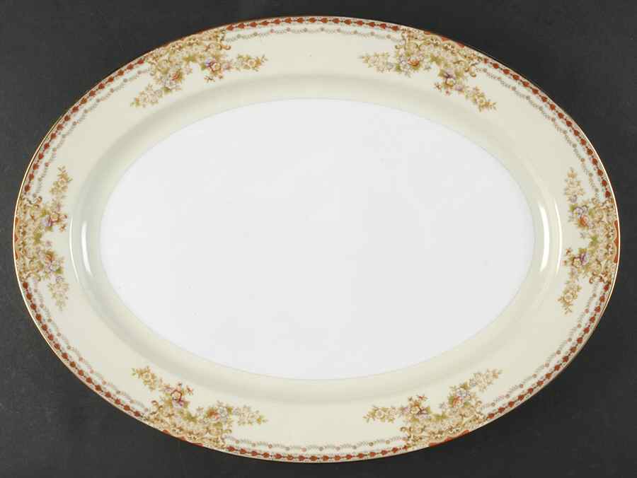 V2383 16" Oval Serving Platter by Meito-1