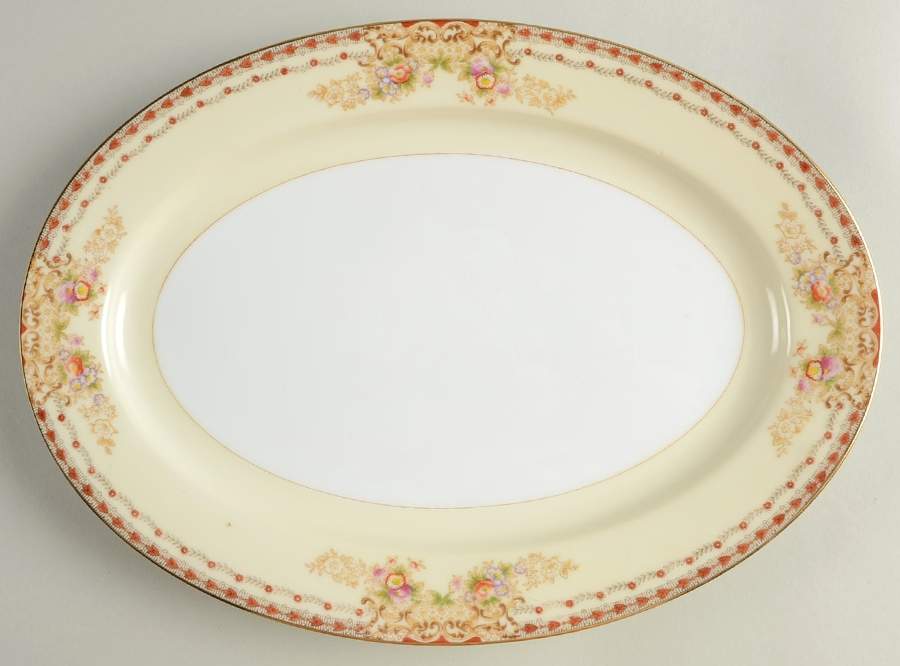 V2383 12" Oval Serving Platter by Meito-1