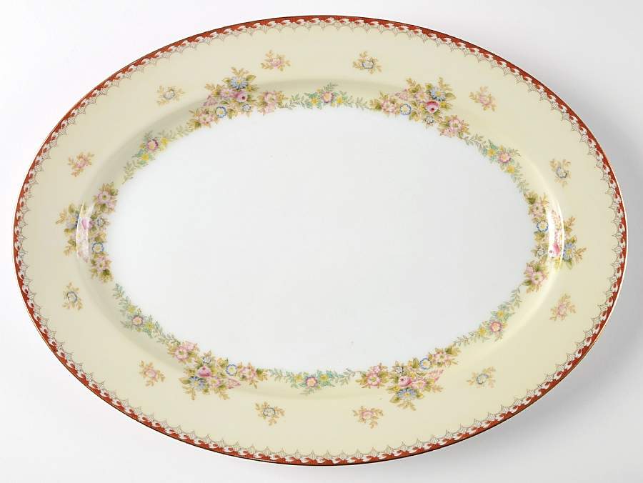 V2389 14" Oval Serving Platter by Meito-1