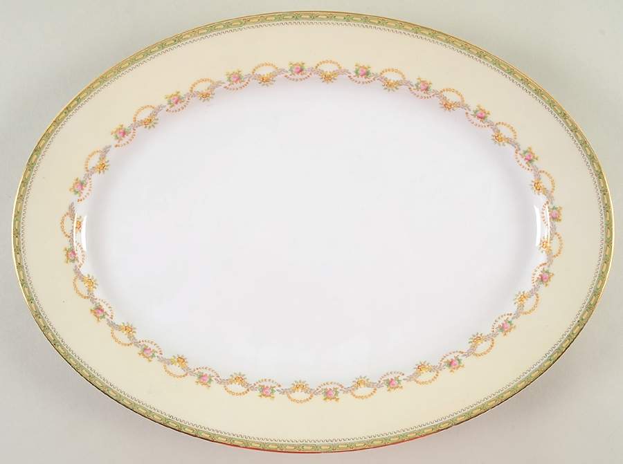 V2405 14" Oval Serving Platter by Meito-1