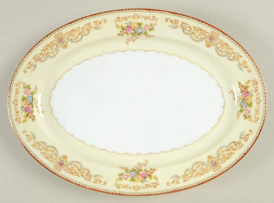 V2562 12" Oval Serving Platter by Meito-1