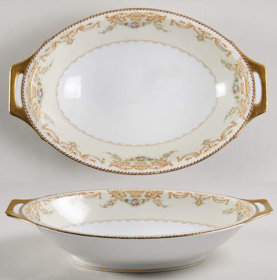 V2563 11" Oval Vegetable Bowl by Meito-1