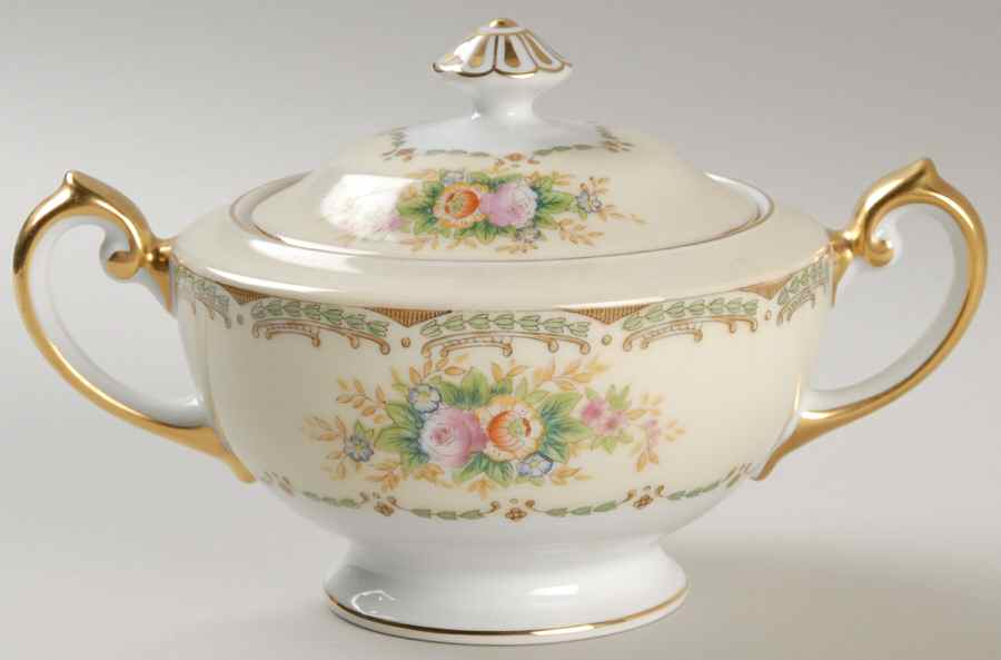 V903 Sugar Bowl & Lid by Meito-1