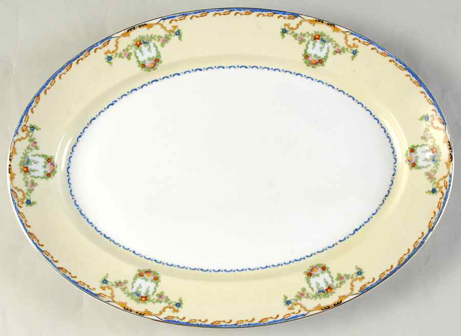 The Vernon 13" Oval Serving Platter by Meito-1
