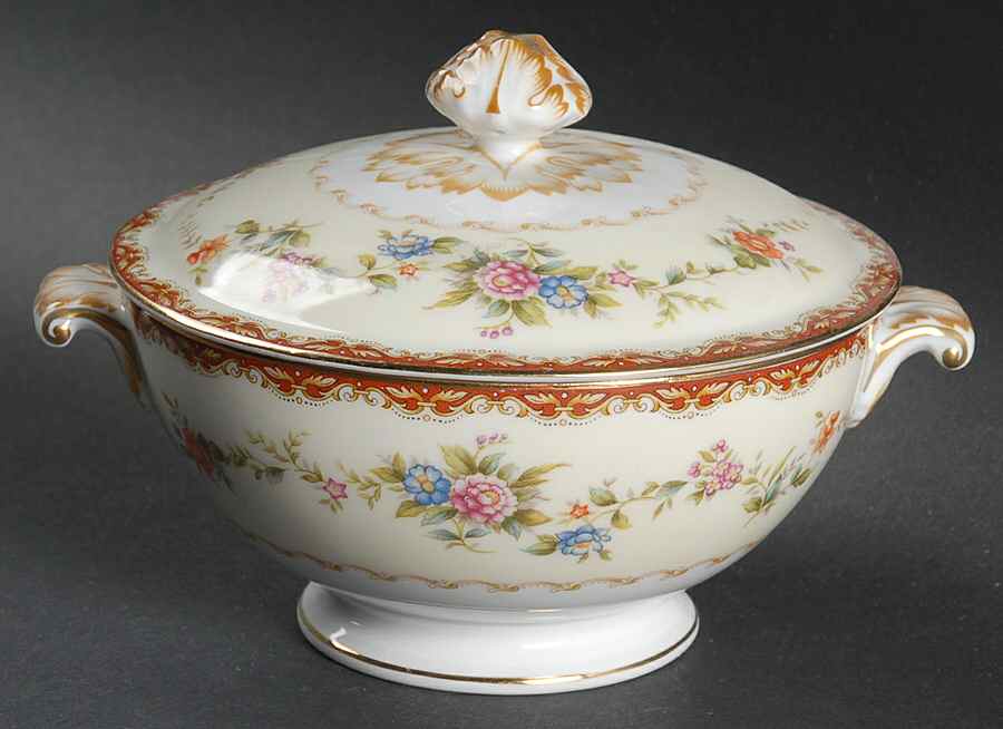 Vera Sugar Bowl & Lid by Meito-1