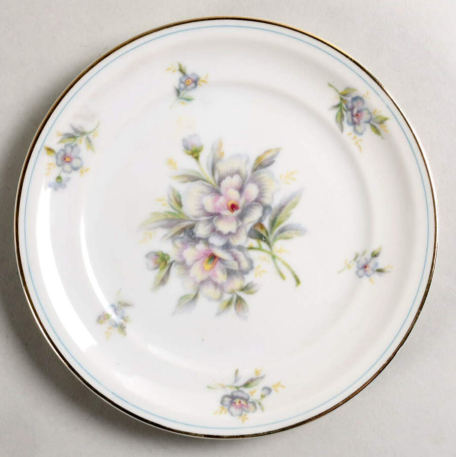 Virginia (Floral Center) Bread & Butter Plate by Meito-1