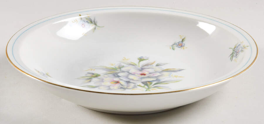 Virginia (Floral Center) Rim Soup Bowl by Meito-1