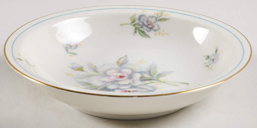Virginia (Floral Center) Rim Fruit/Dessert (Sauce) Bowl by Meito-1