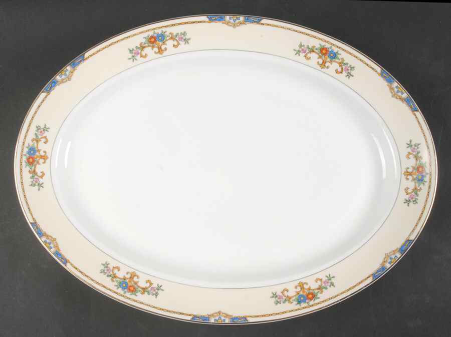 Warren 16" Oval Serving Platter by Meito-1