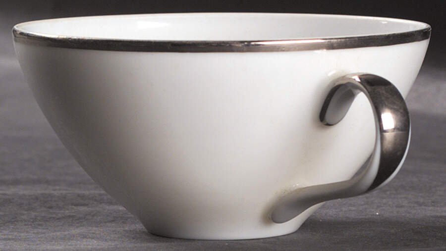 Wedding Ring (Platinum Trim) Flat Cup by Meito-1