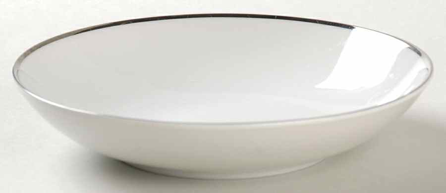 Wedding Ring (Platinum Trim) Fruit/Dessert (Sauce) Bowl by Meito-1