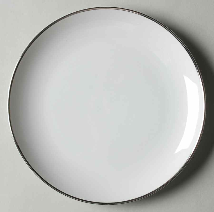 Wedding Ring (Platinum Trim) Salad Plate by Meito-1