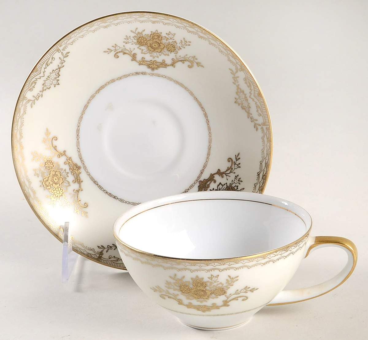 Westminster (Empire) Flat Cup & Saucer Set by Meito-1