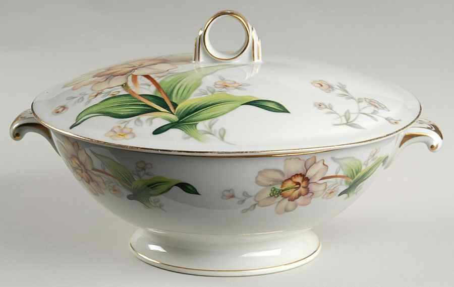 Wildwood (1-2" Rim, Ivory) Round Covered Vegetable by Meito-1