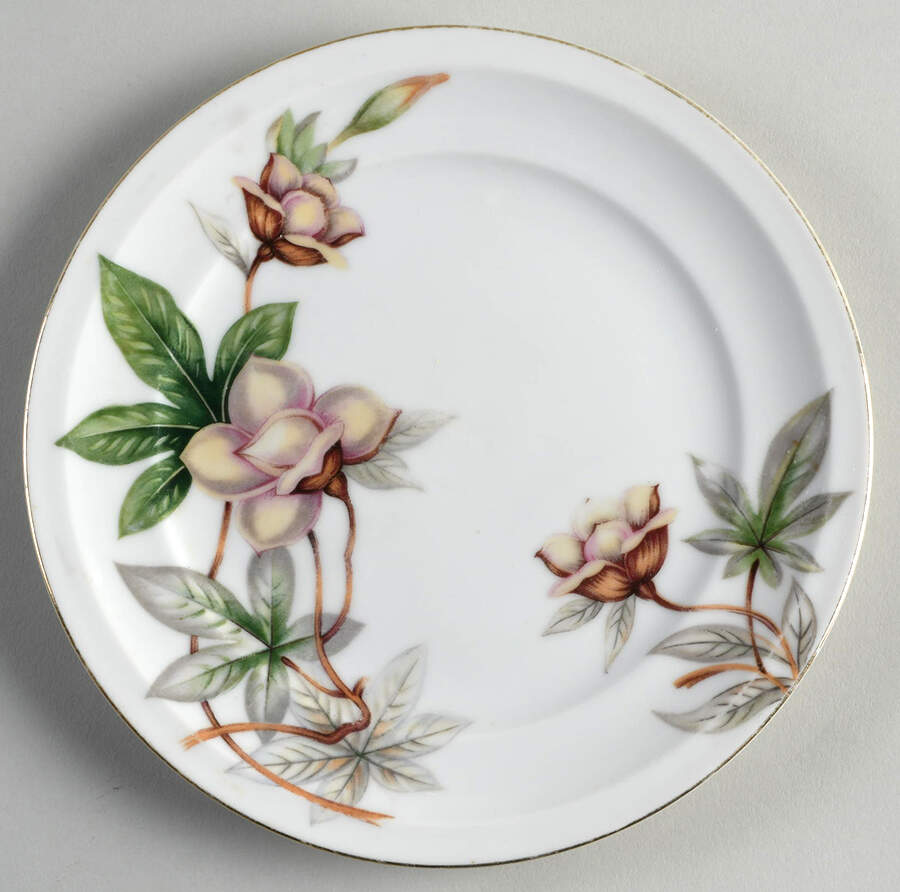Woodrose Salad Plate by Meito-1