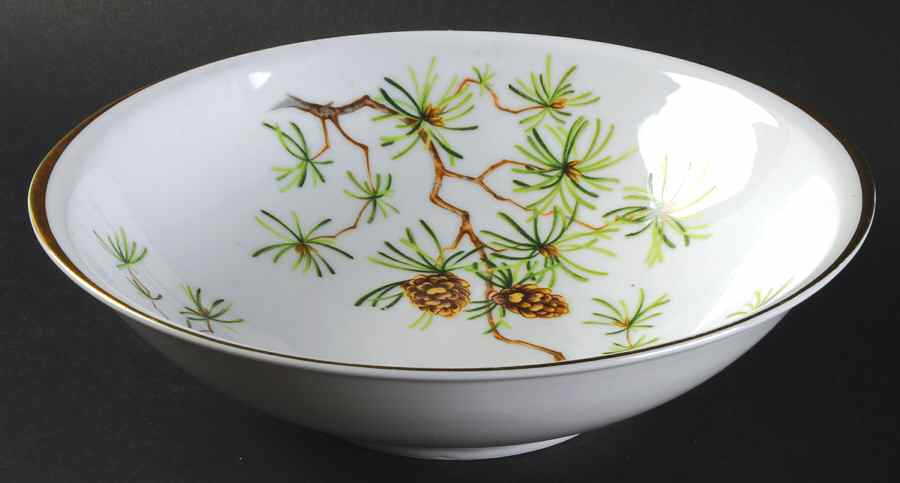 Woodland 9" Round Vegetable Bowl by Meito-1