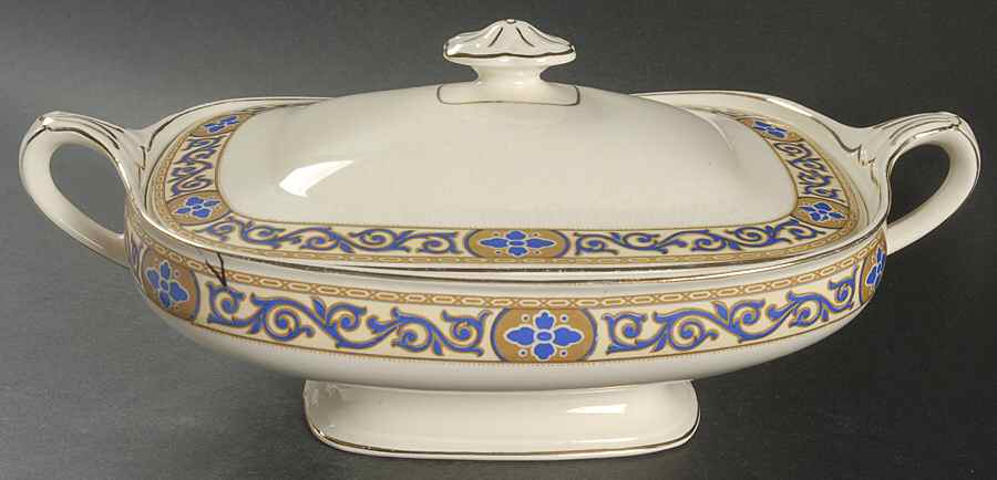 Academy Rectangular Covered Vegetable by J & G Meakin-1