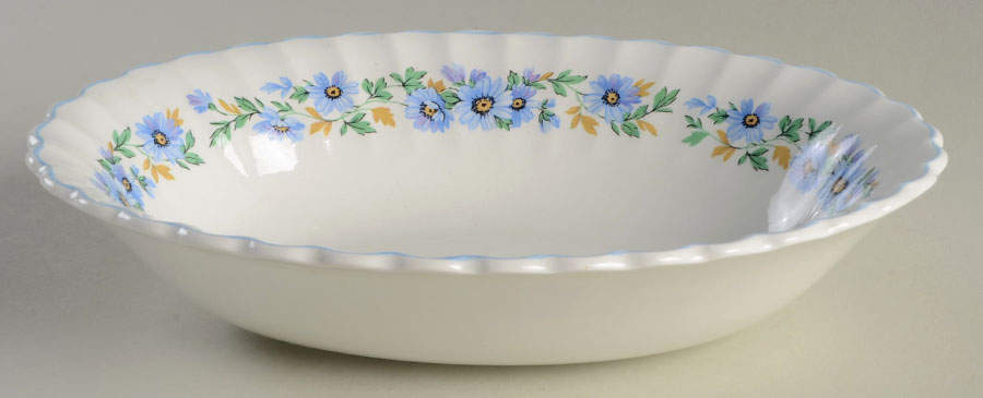 Alpine Mist 9" Oval Vegetable Bowl by J & G Meakin-1