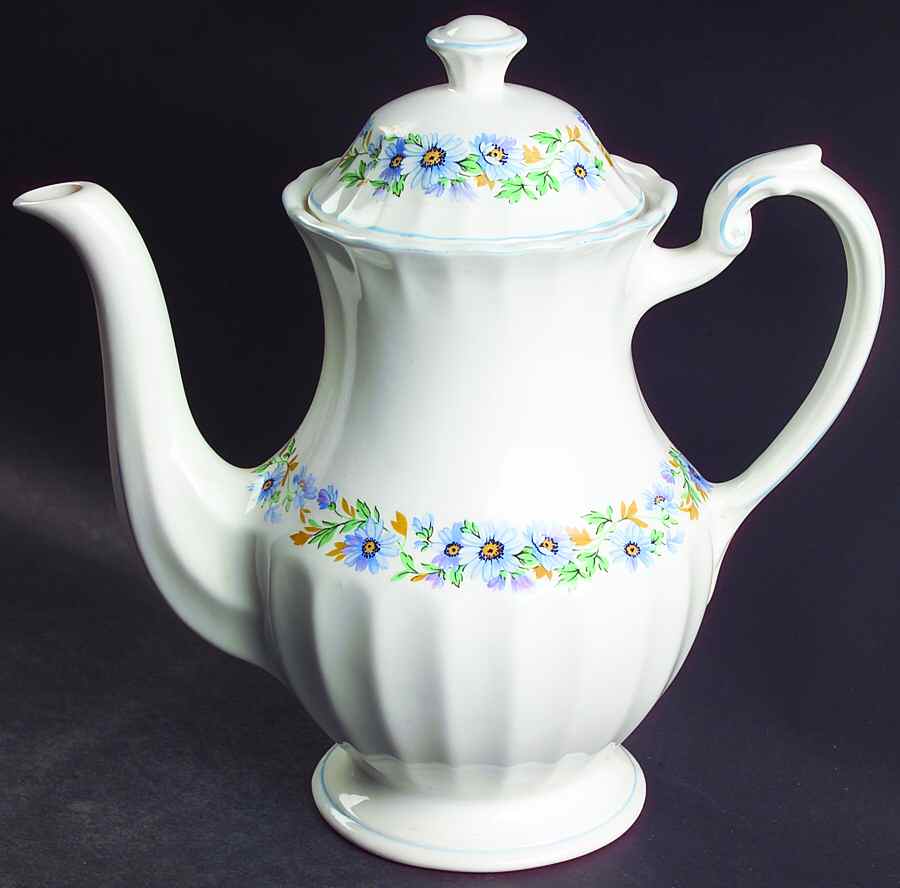 Alpine Mist Coffee Pot & Lid by J & G Meakin-1