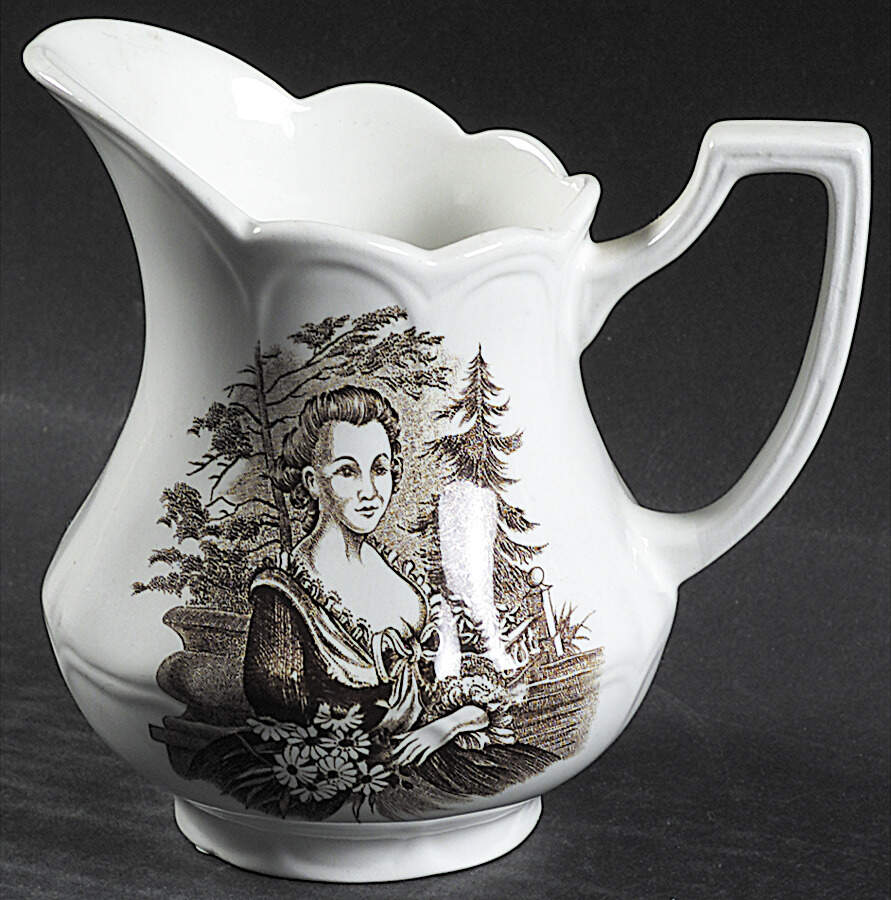 Americana Brown Creamer by J & G Meakin-1