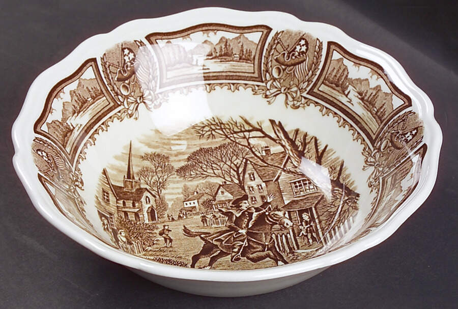 Americana Brown Coupe Cereal Bowl by J & G Meakin-1