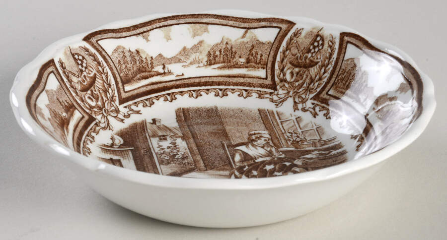 Americana Brown Fruit/Dessert (Sauce) Bowl by J & G Meakin-1