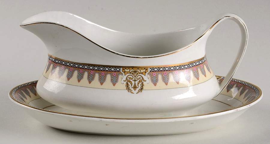 Amiens Gravy Boat & Underplate/Relish by J & G Meakin-1
