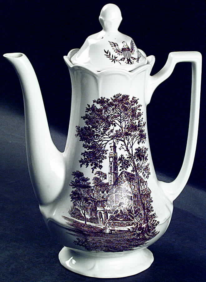 American Legend Brown Coffee Pot & Lid by J & G Meakin-1