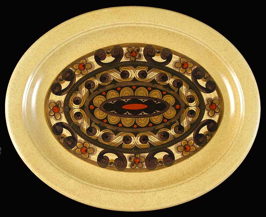 Aquarius 11" Oval Serving Platter by J & G Meakin-1