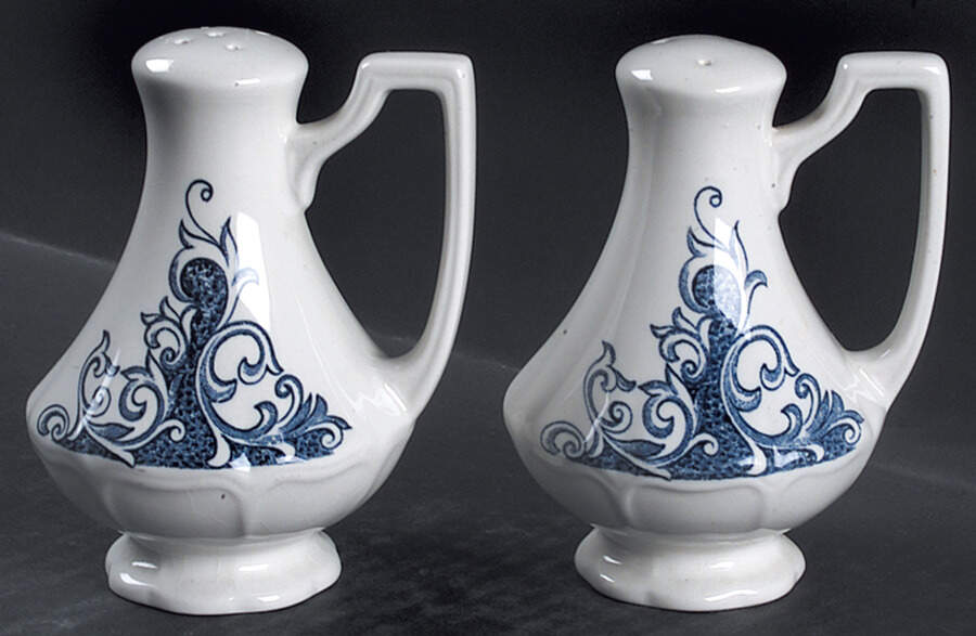 Avondale Blue Salt & Pepper Set by J & G Meakin-1