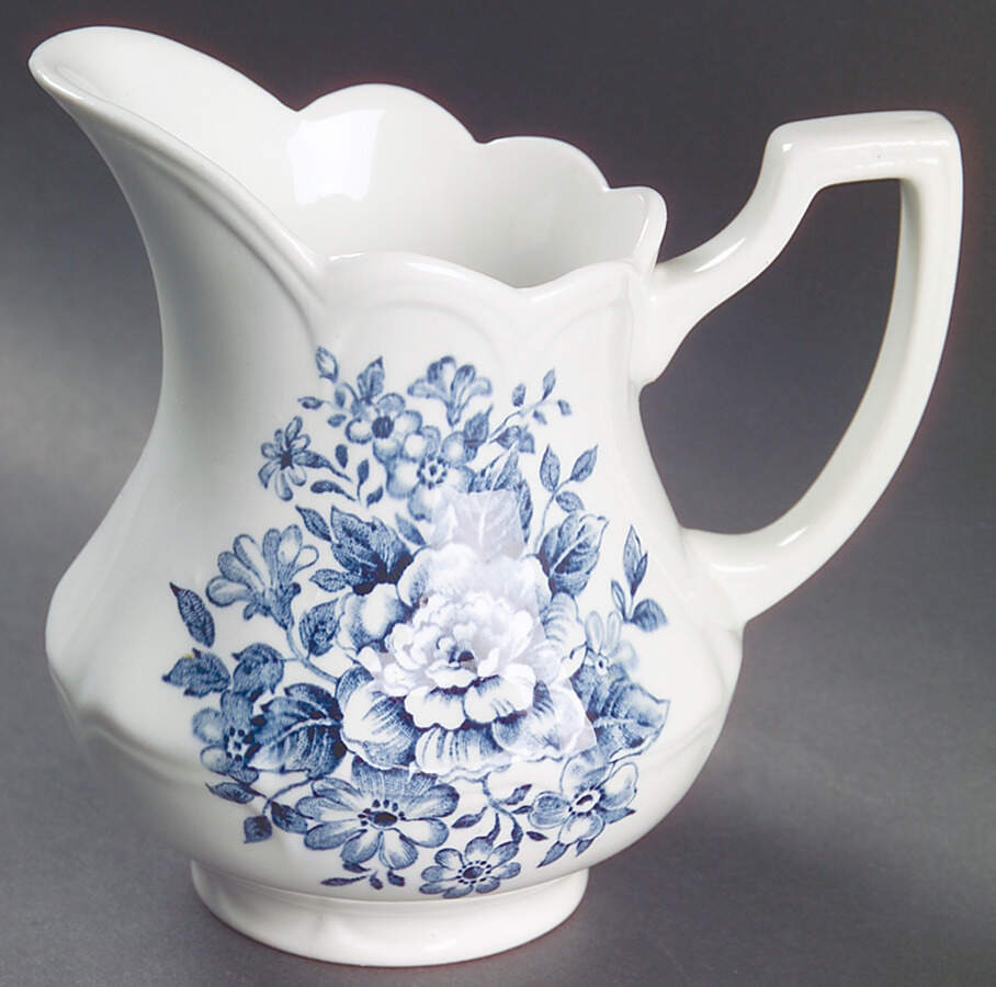 Avondale Blue Creamer by J & G Meakin-1