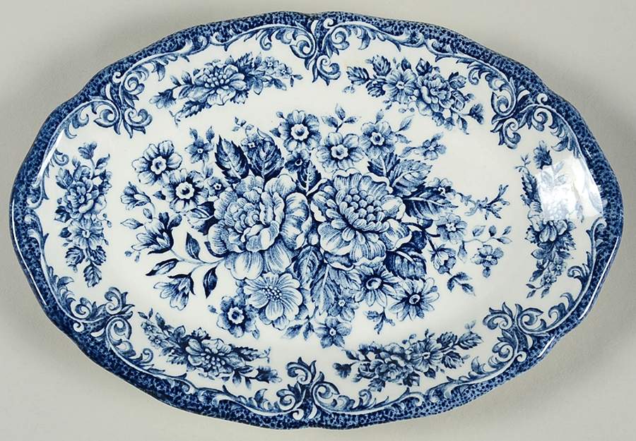 Avondale Blue Relish/Gravy Underplate by J & G Meakin-1