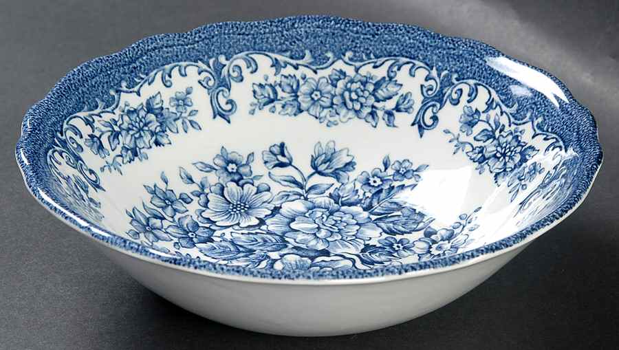 Avondale Blue Coupe Cereal Bowl by J & G Meakin-1