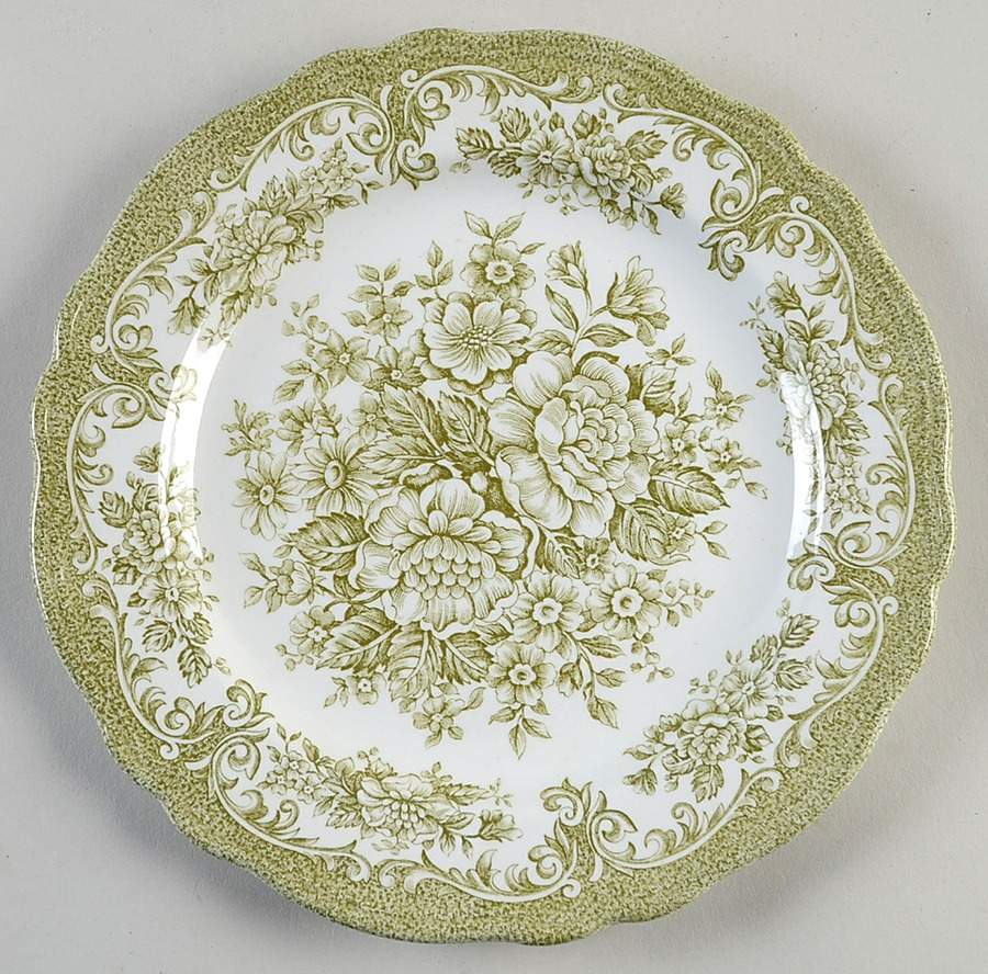 Avondale Green Salad Plate by J & G Meakin-1