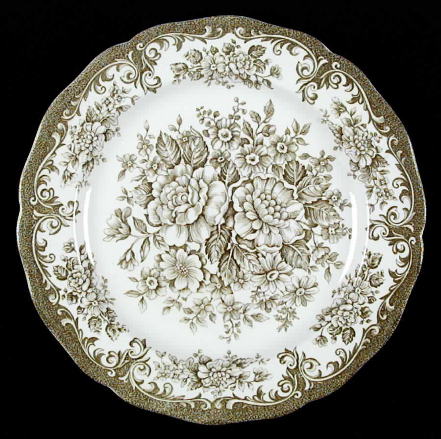 Avondale Green Dinner Plate by J & G Meakin-1