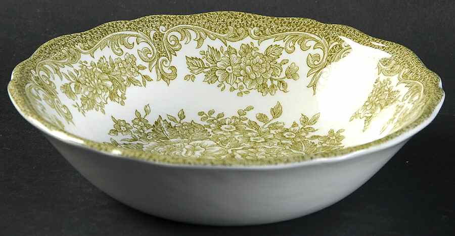 Avondale Green Fruit/Dessert (Sauce) Bowl by J & G Meakin-1