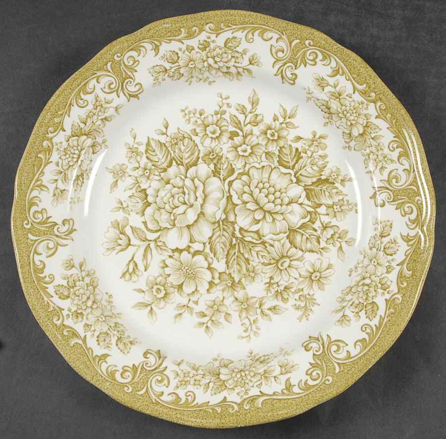 Avondale Green Dinner Plate by J & G Meakin-1