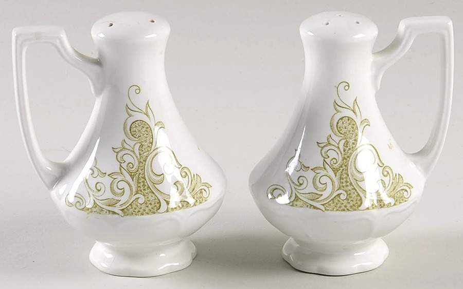 Avondale Green Salt & Pepper Set by J & G Meakin-1