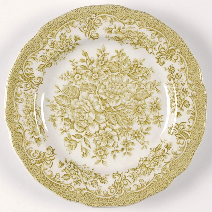 Avondale Green Dessert/Pie Plate by J & G Meakin-1