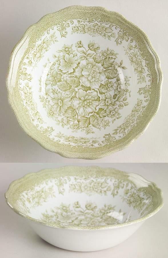 Avondale Green Coupe Cereal Bowl by J & G Meakin-1