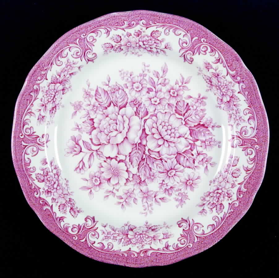 Avondale Pink Dinner Plate by J & G Meakin-1